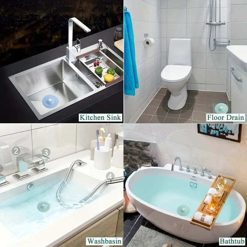 1pc Push-type Bath/Sink Drain  white